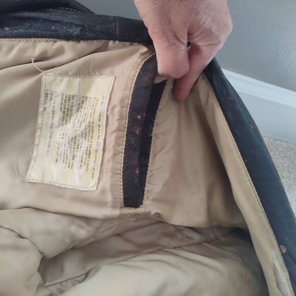 US Army Air Forces Real Leather Bomber Jacket - Picture 14 of 16